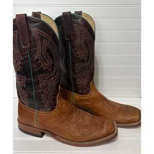 ANDERSON BEAN Yeti Tobacco Explosion Brass Cowboy Boots Mens Size 13 D  S1106